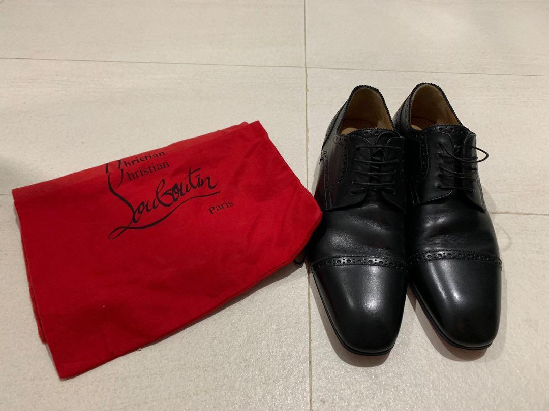 Christian Louboutin Cousin Charles Flat Men Shoes Men s Fashion Footwear Dress Shoes on Carousell
