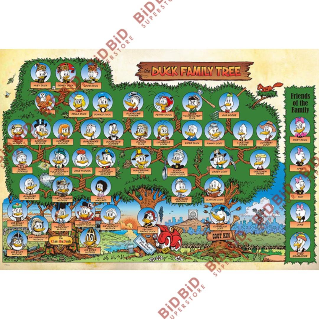 Donald Duck 唐老鴨Jigsaw Puzzle 砌圖拼圖1000pcs 日本製FAMILY TREE