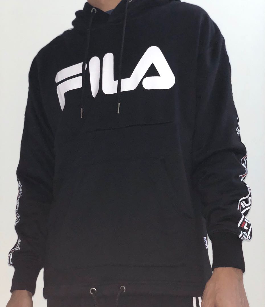 Fila best sale tape hoodie