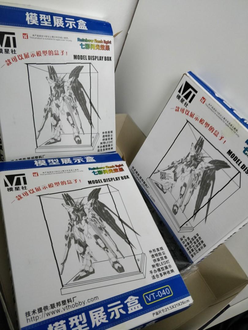 Gundam Acrylic Display Case with LED, Hobbies & Toys, Collectibles