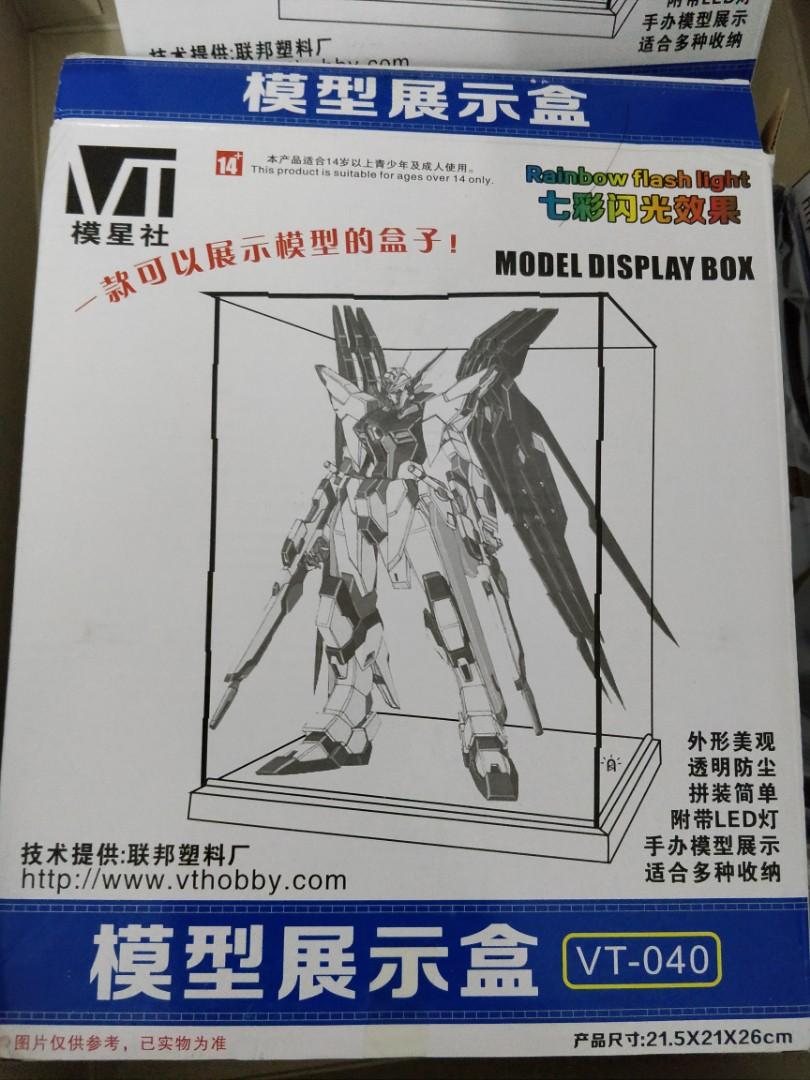 Gundam Acrylic Display Case with LED, Hobbies & Toys, Collectibles