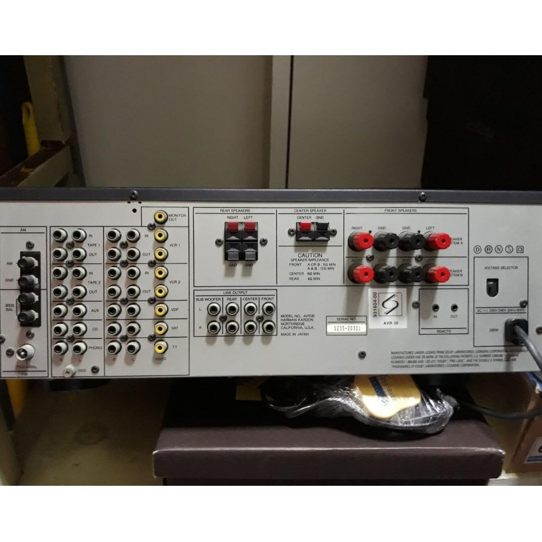 Harman Kardon AVR30 receiver, Audio, Soundbars, Speakers & Amplifiers