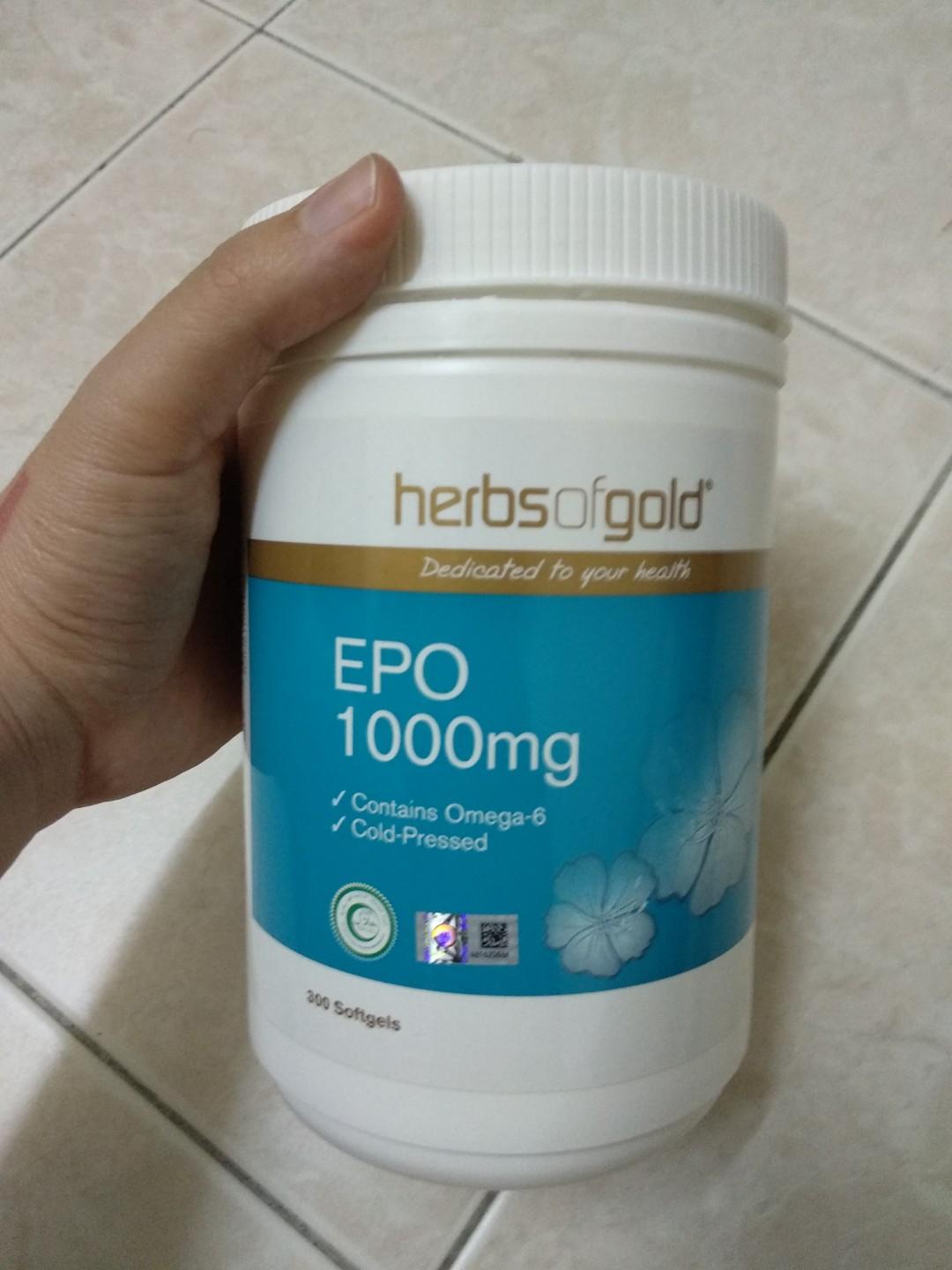 Herbs Of Gold Epo 1000mg Health Beauty Perfumes Nail Care Others On Carousell