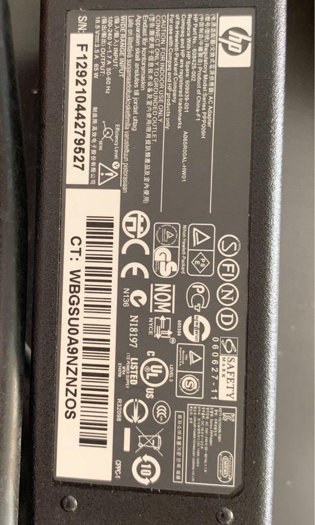 HP Laptop Charger406121157609410561