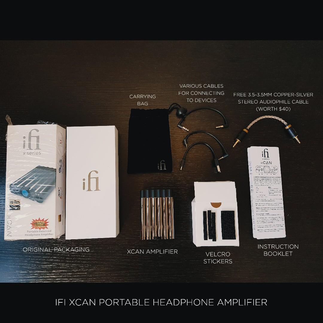 iFi Audio xCan Portable Headphones Amplifier - Free Audiophile Cable ...