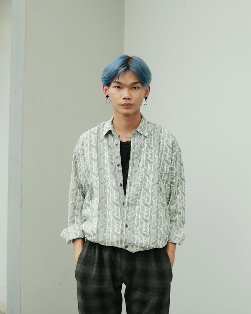 Kemeja Vintage Pria Like New Fesyen Pria Pakaian Atasan Di Carousell