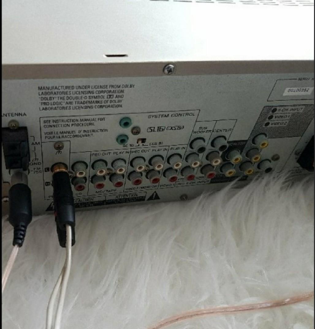 Kenwood KRF V6020 Amp and Kenwood LSV320W Floorstanding Speaker, TV ...