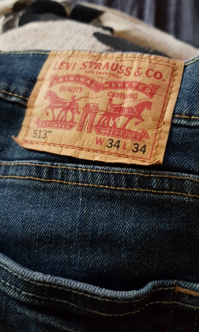 Levi's Jeans 513 size 34, Men's Fashion, Bottoms, Jeans on Carousell