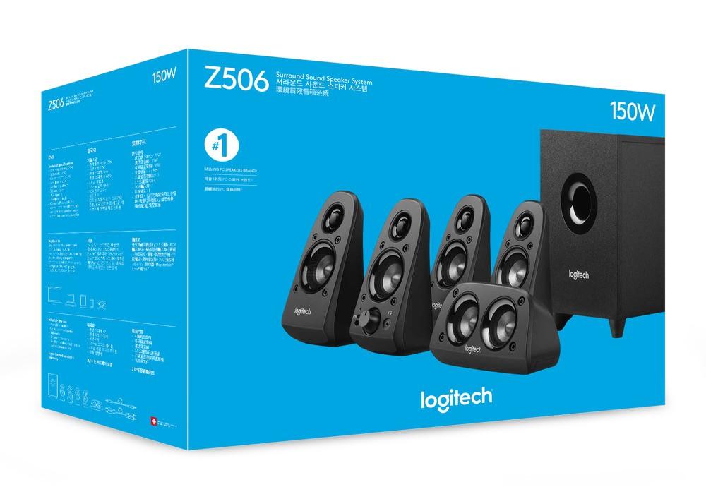 Logitech Z506 5.1 Surround Sound Home Theater Speaker System, Audio