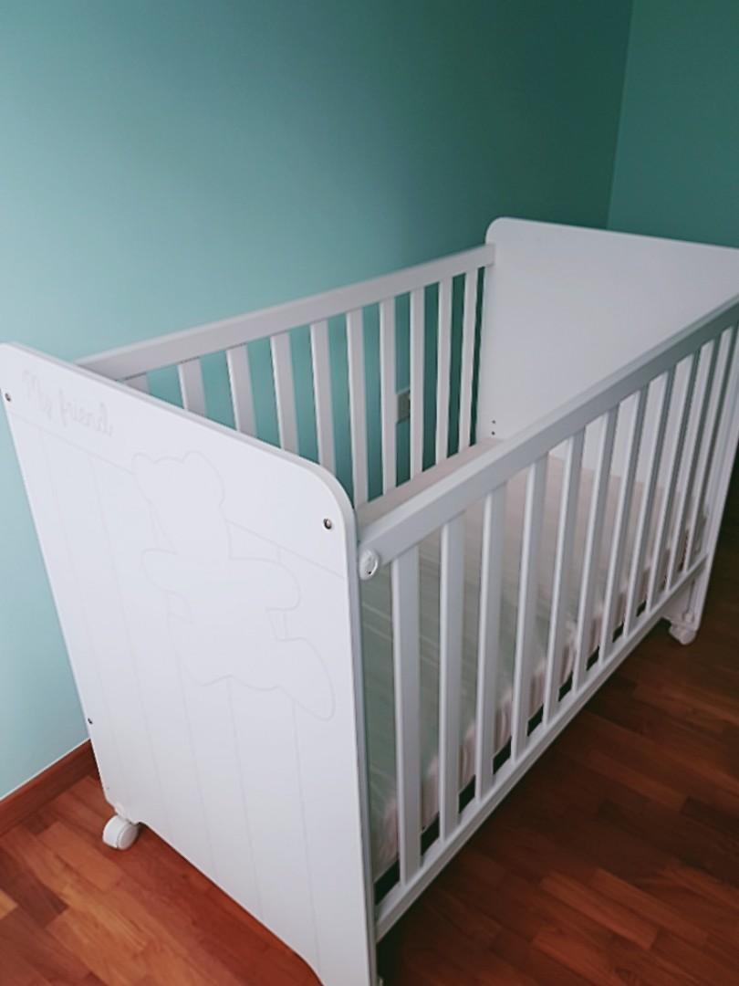 high baby cot