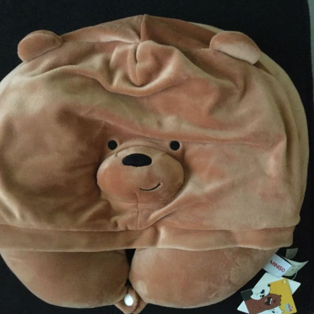 cute neck pillow with hood