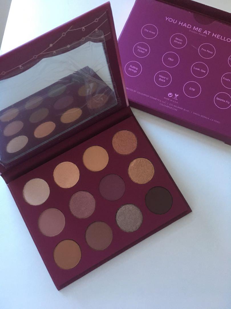 New Colourpop You Had Me At Hello Eyeshadow Palette On Carousell