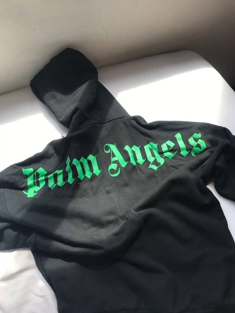 Palm angels hoodie back logo clearance