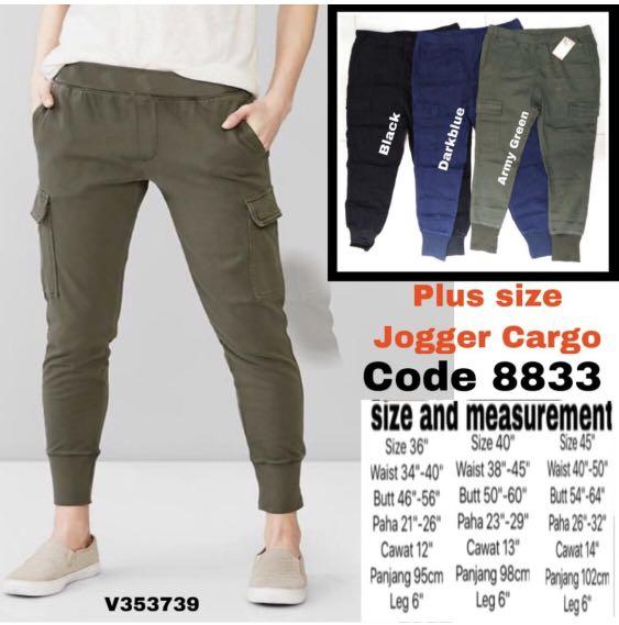 ladies plus size cargo pants
