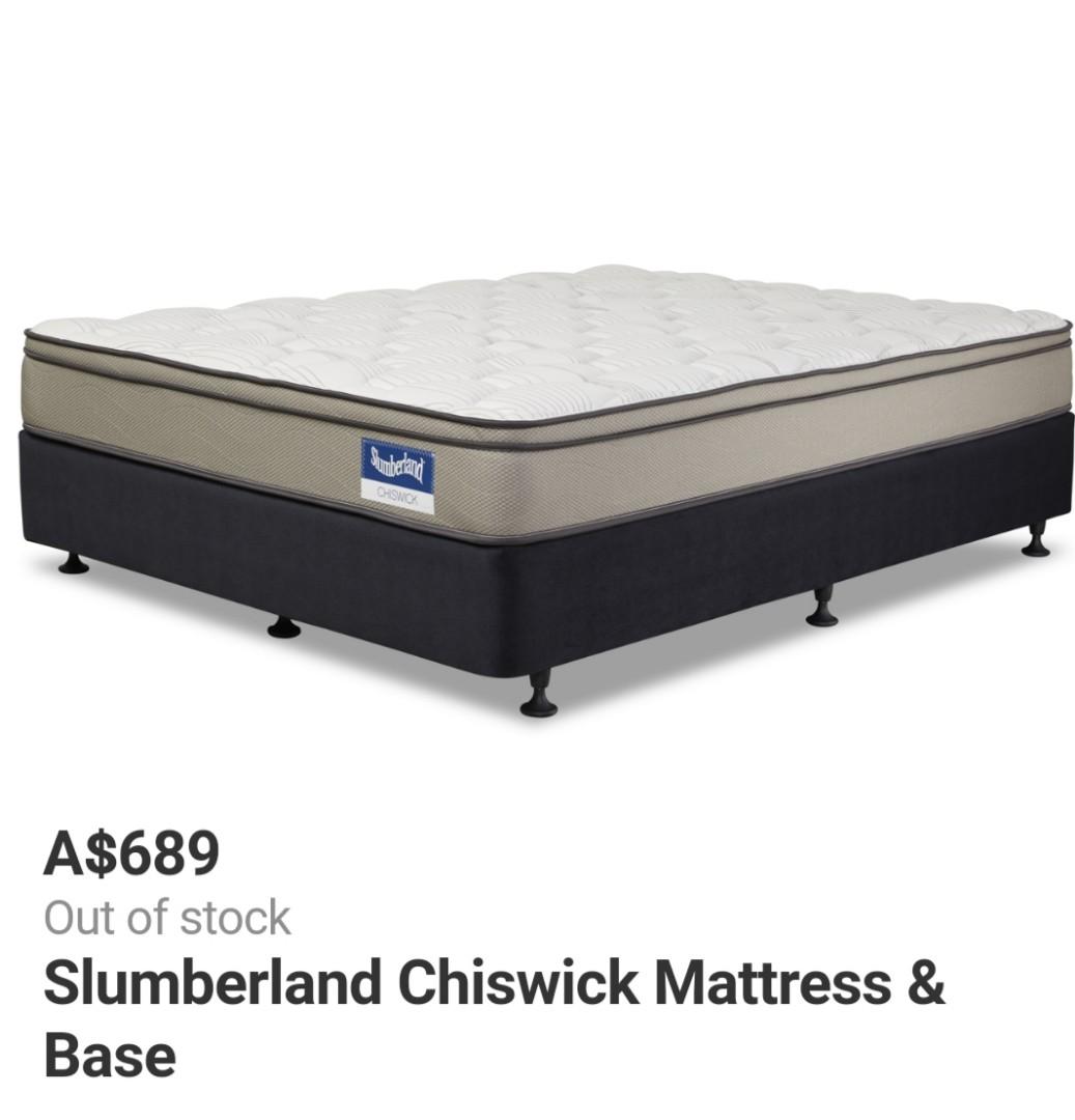 Queen Slumberland Mattress and Base, Furniture & Home Living, Furniture
