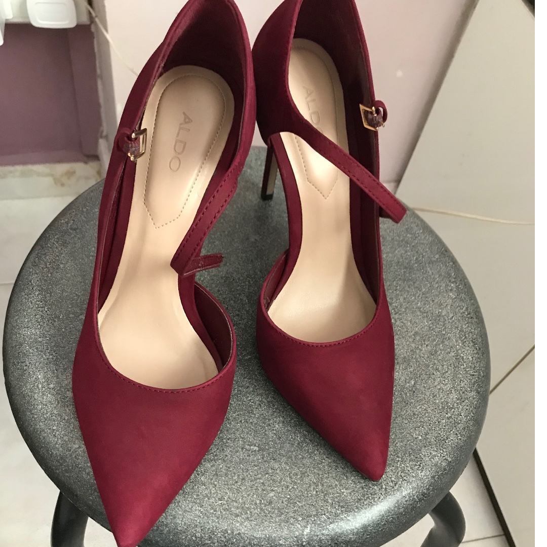 aldo burgundy heels