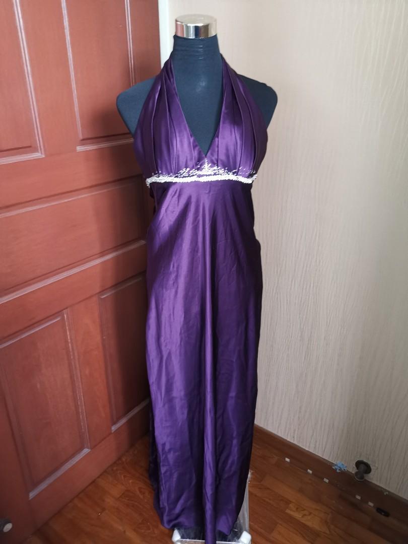 royal purple gown