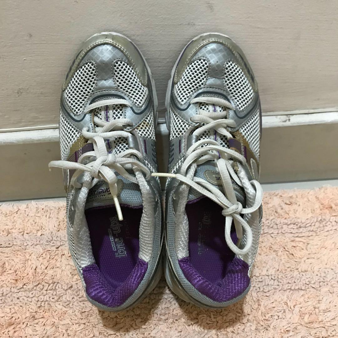 Skechers tone ups mens on sale purple