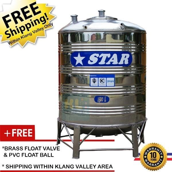 Star 1500l Ws150 Stainless Steel Water Tank With Stand 330gal Ss304 Tangki Air Home Furniture Others On Carousell
