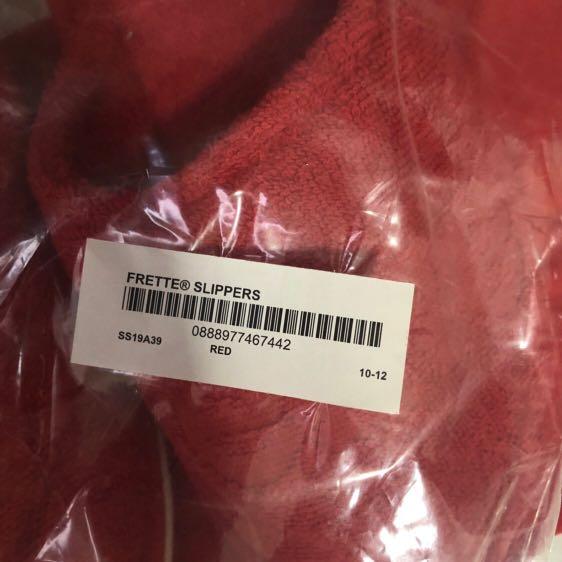 Supreme Frette Slippers Red