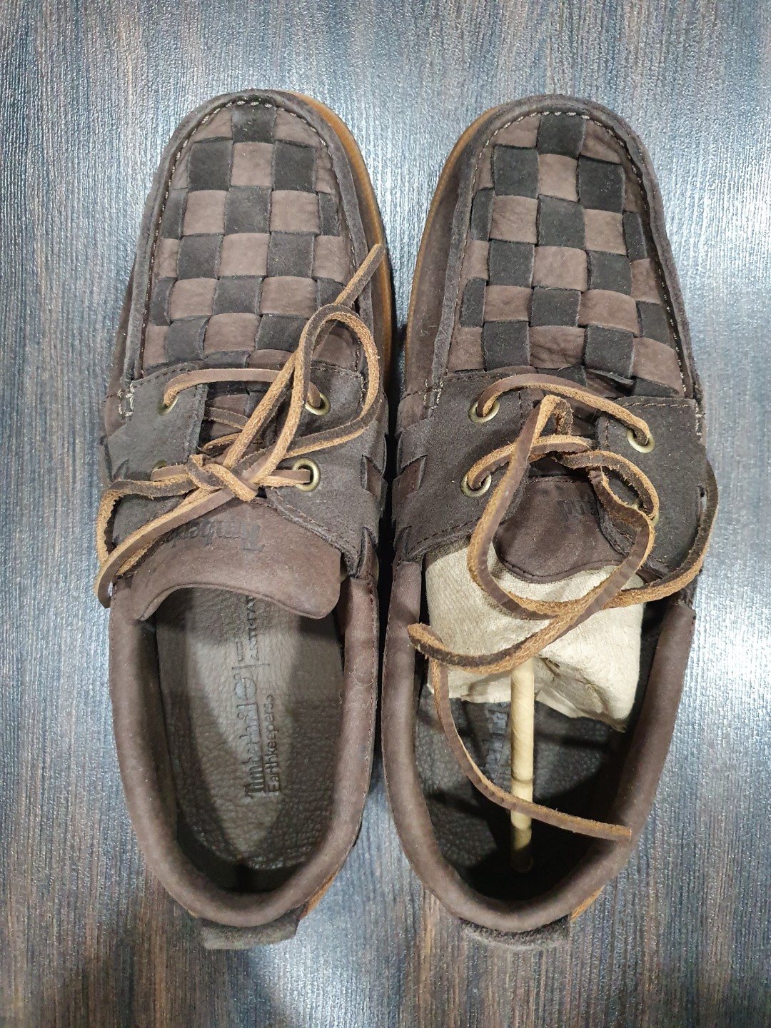 timberland woven boat shoes