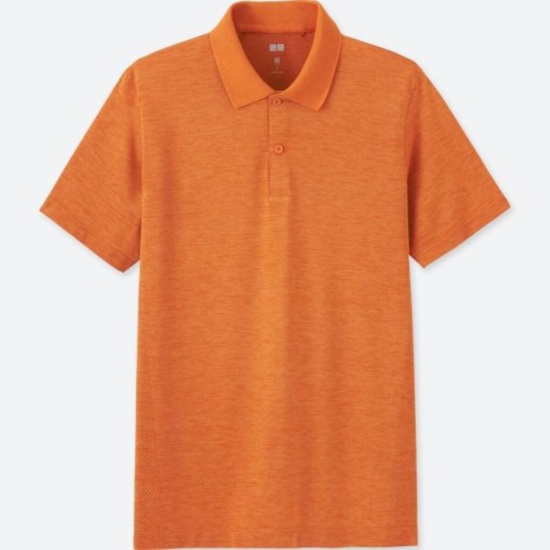 orange dri fit polo shirt