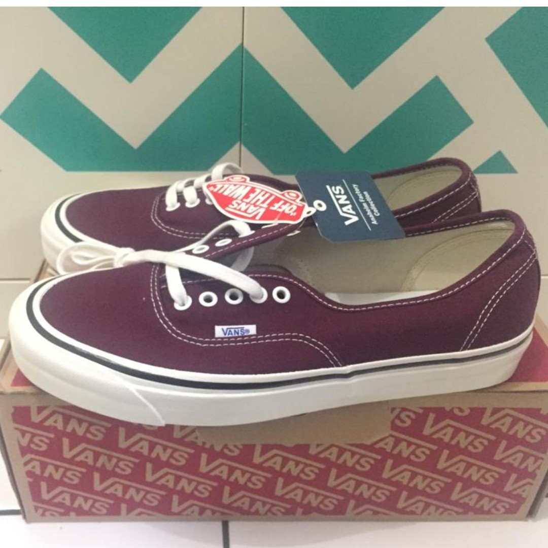 vans authentic anaheim burgundy