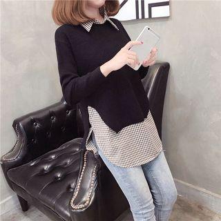 Two piece knit sweater