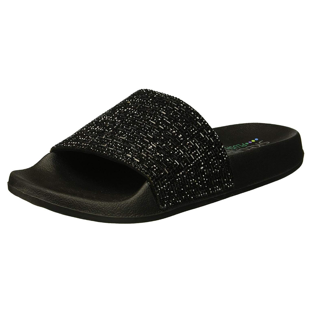 Skechers plush 2025 foam sandals