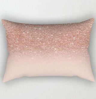 Pink Glam Throw Pillow Cover