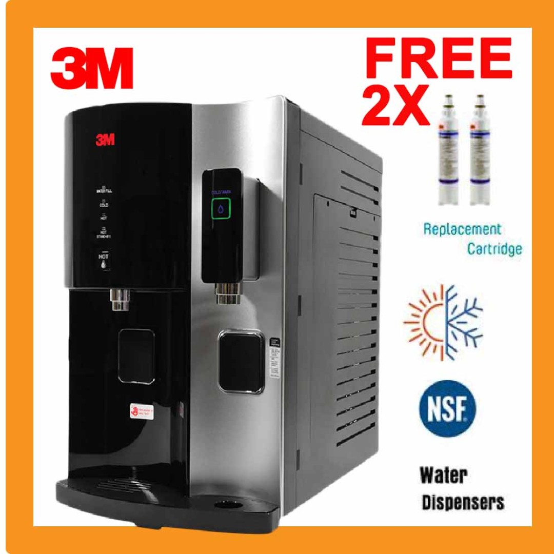 3M Hcd2 Water Dispenser, Hot Cold Room Temperature Filtered Water