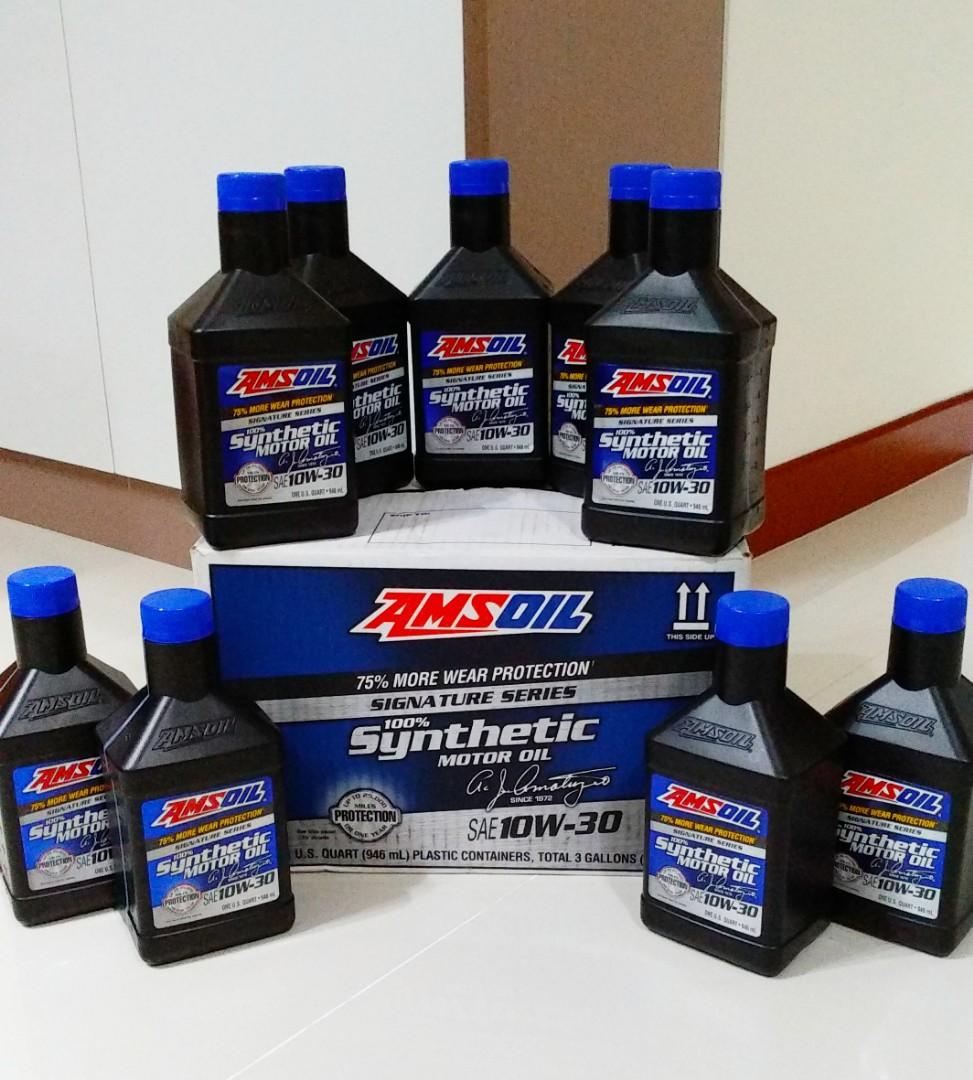 Sold Out Amsoil Signature Engine Oil 10w30 Car Accessories Accessories On Carousell