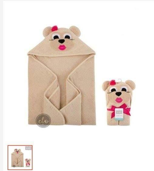 Animal Hooded Towel (Category: Other Baby Bathing & Changing Needs) located in Cainta. Submitted by shopchelonline (Listing ID 235797639, Image 1). Description: -Super Soft and Absorbent -Cute and Fun Designs -Wrapped with Bow for Gift Giving -Ideal gift for baby showers -Machine Washable.