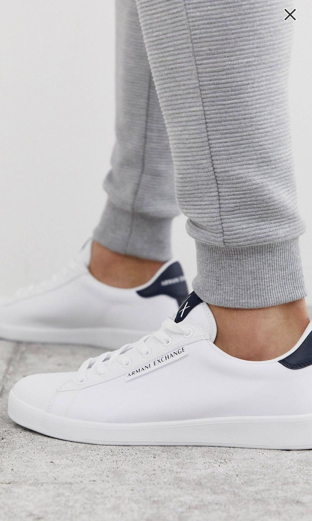 Armani Exchange Trainers in white with 