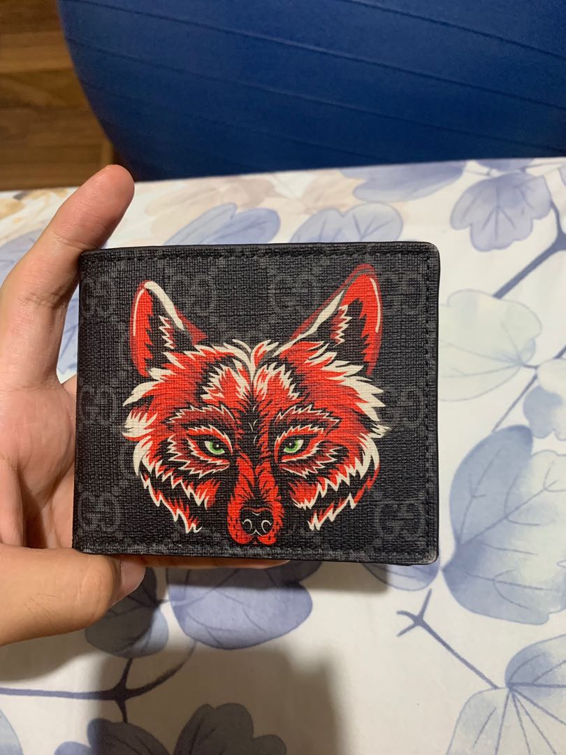 Authentic Gucci Wolf Wallet Men s Fashion Watches Accessories Wallets Card Holders on Carousell
