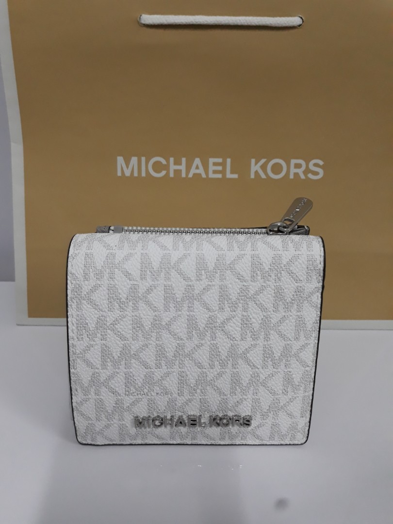 michael kors bright white wallet