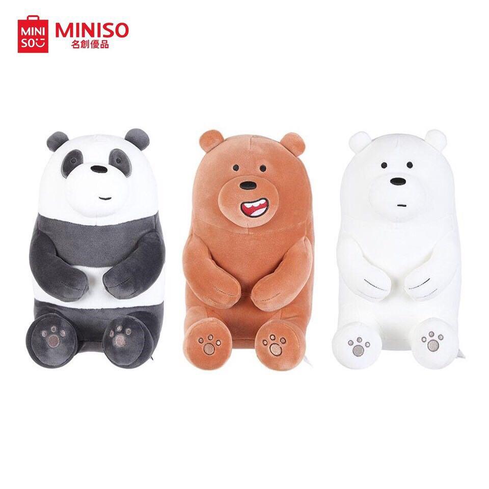 miniso we bare bears plush