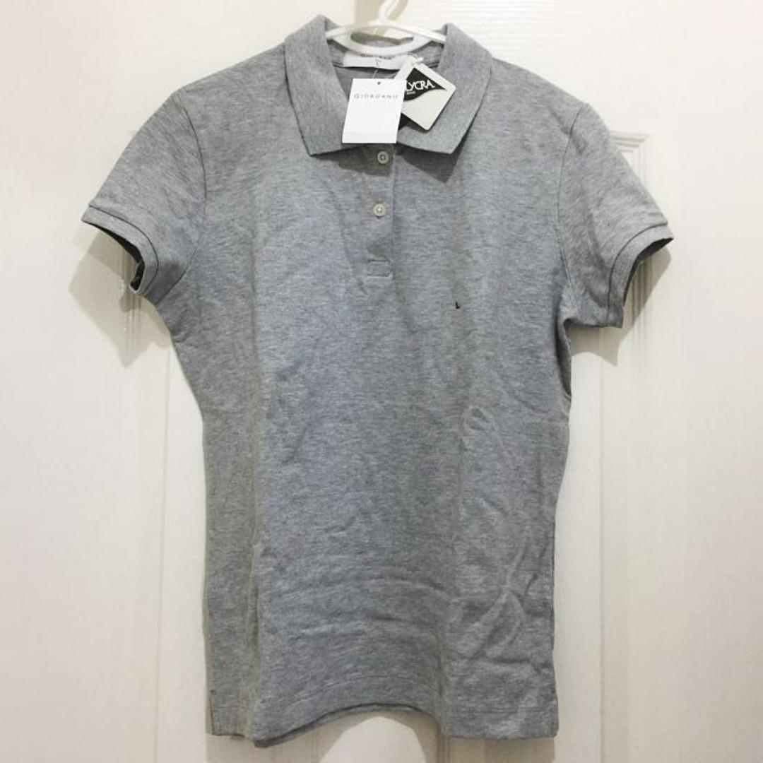 womens grey polo