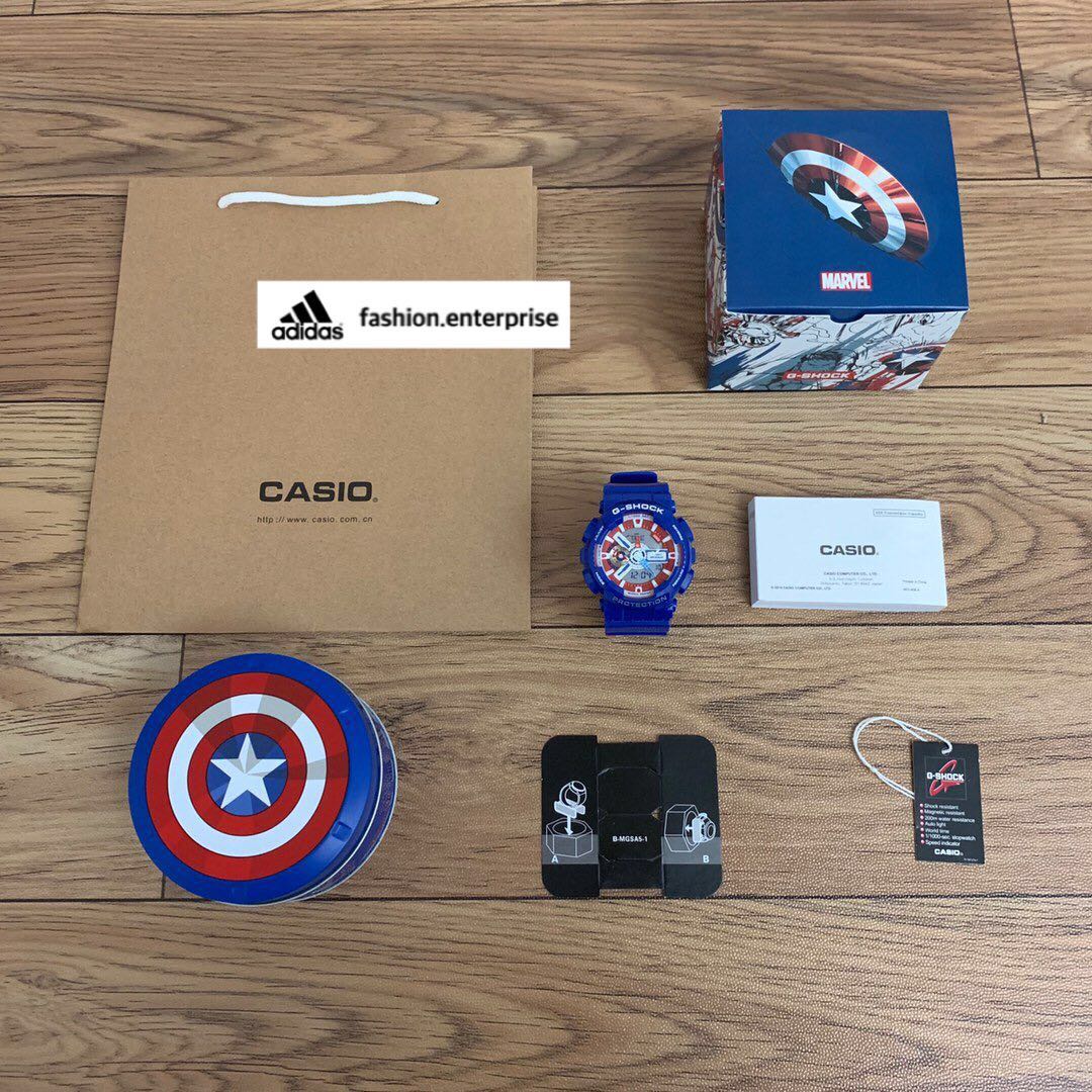 Casio G Shock X Marvel Avengers Captain America Men s Fashion Watches Accessories Watches on Carousell
