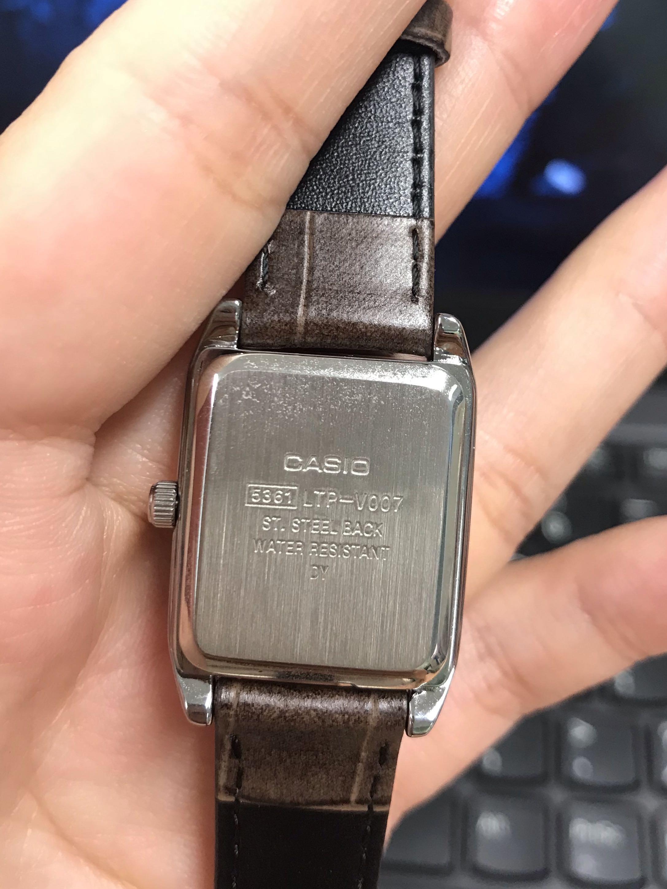 Casio rectangular digital watch hot sale
