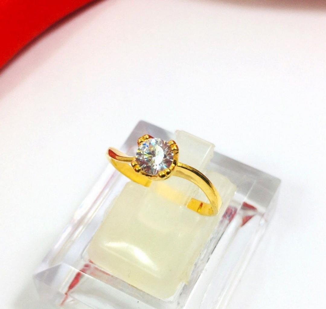 Cincin Emas 916 Batu Cincin Nikah Wedding Ring Gold 916 Women S Fashion Jewellery On Carousell
