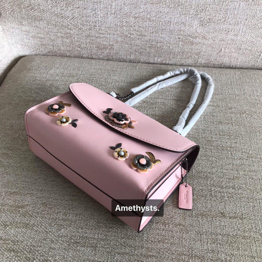 COACH Parker with Allover Rose Stones Crossbody Shoulder Bag Sling Bag Women s Fashion Bags Wallets Purses Pouches on Carousell