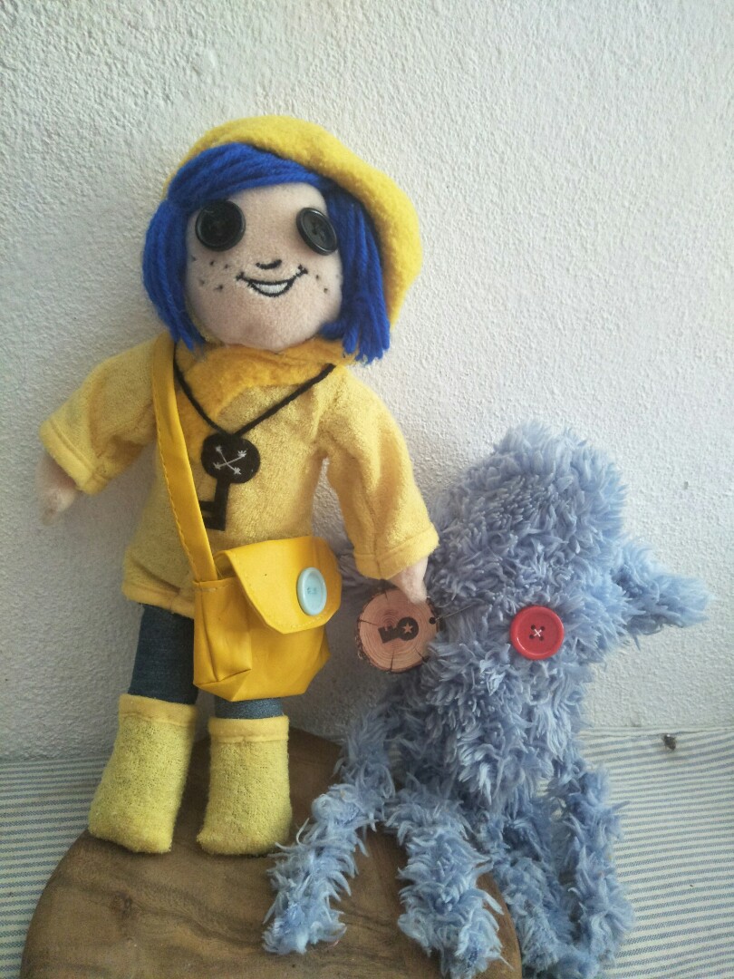 coraline stuffed doll