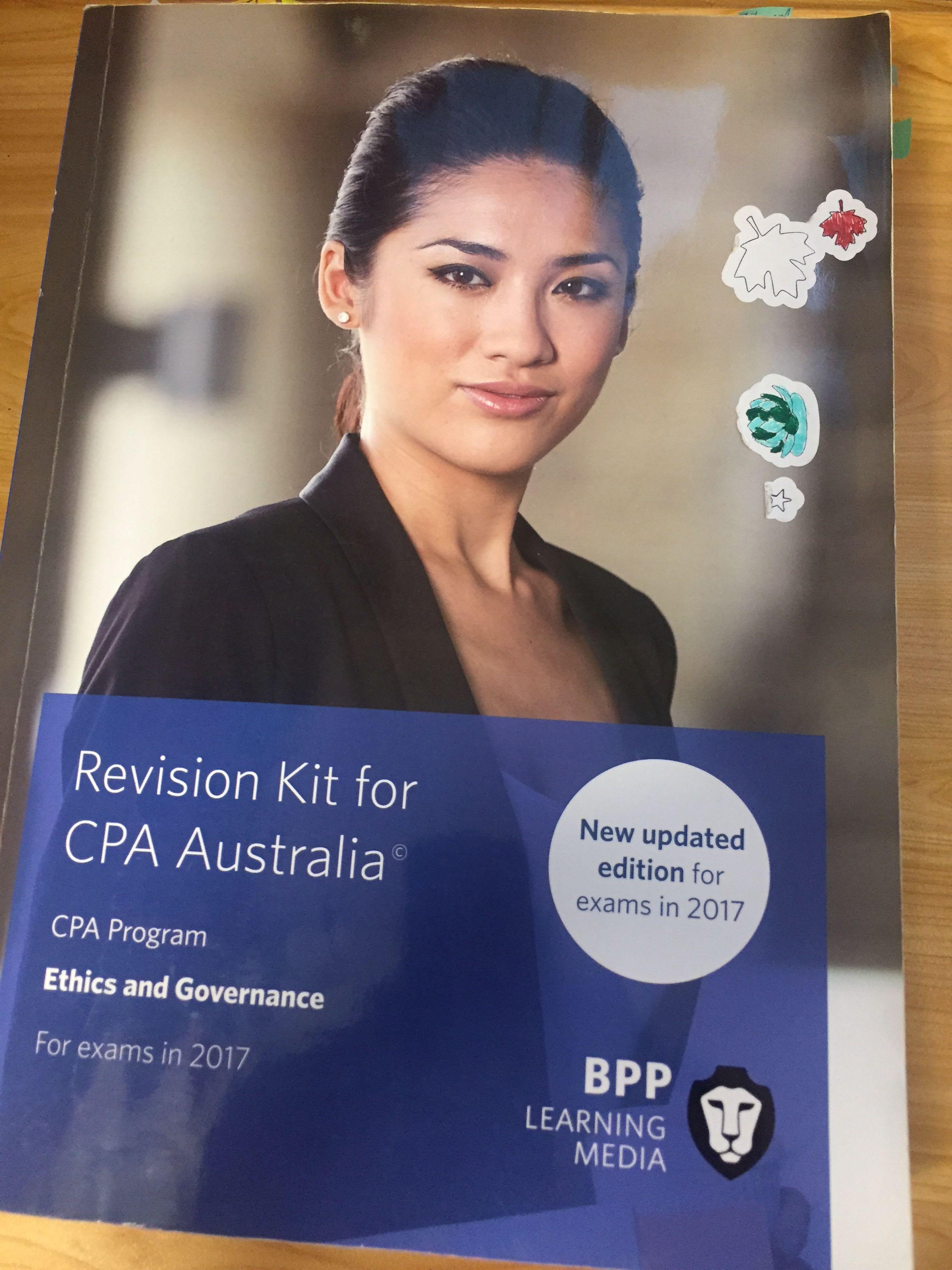 CPA Australia Ethic & Governance (BPP Rev. kit & Kaplan notes), 興趣及遊戲
