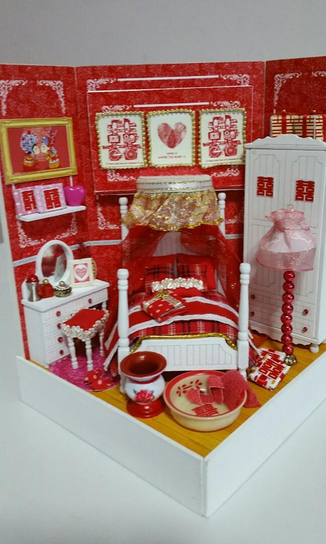 DIY Doll House Wedding Room Fully Assembled, Hobbies & Toys, Stationery