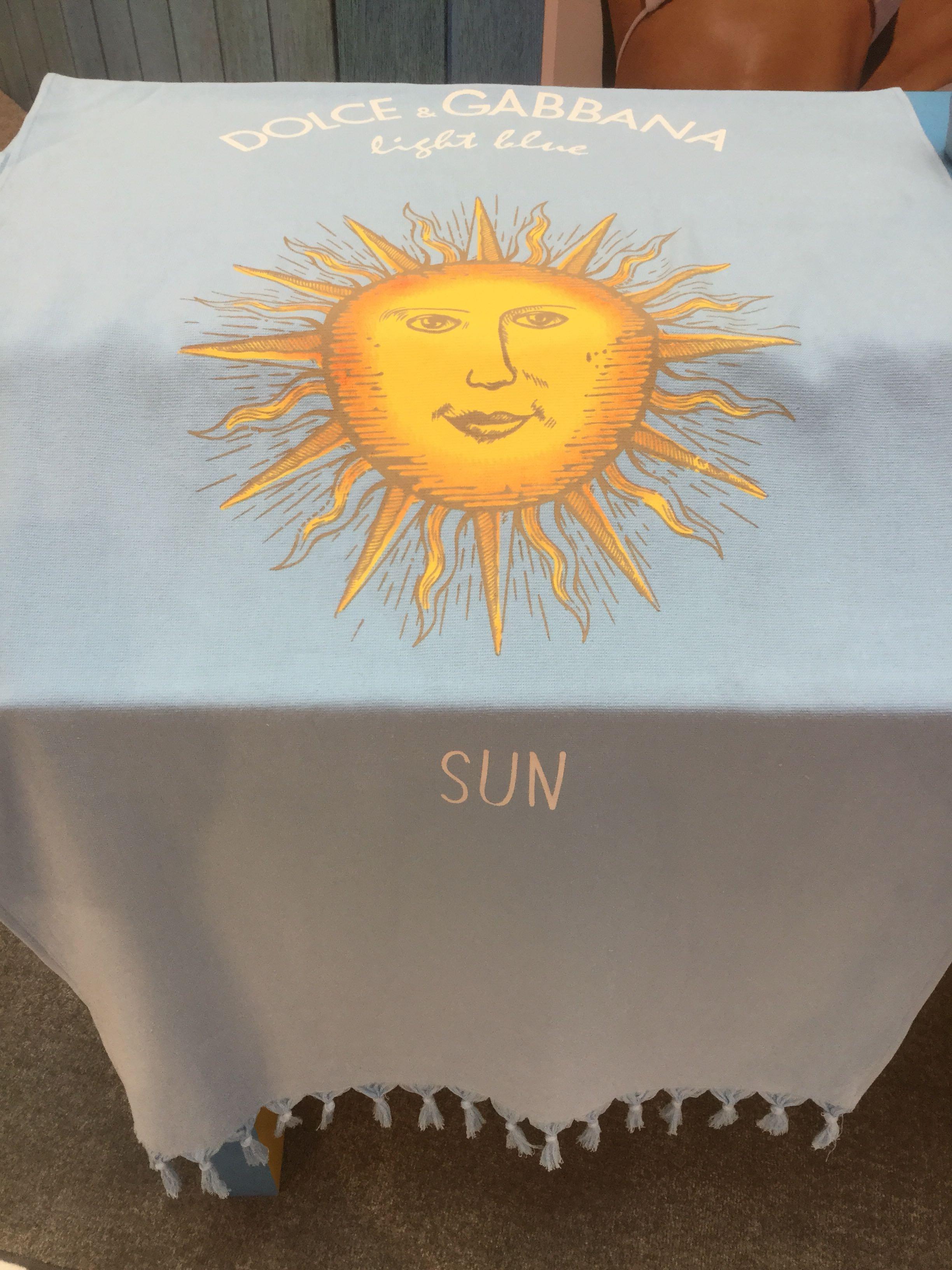 Dolce and gabbana new arrivals towel light blue