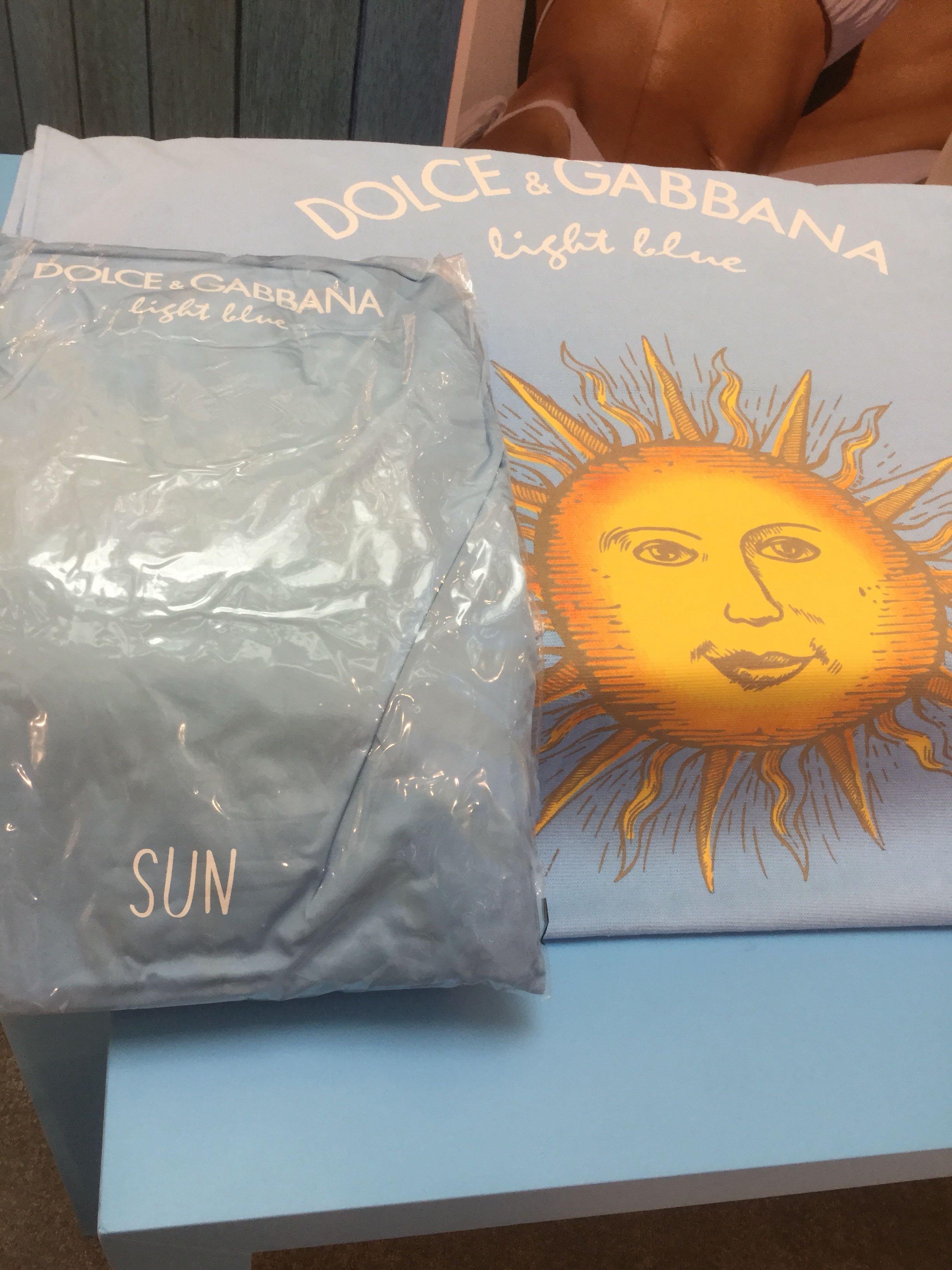 Dolce and gabbana top towel light blue