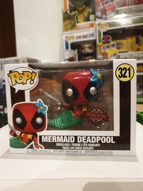 Funko Pop Marvel Deadpool Mermaid Deadpool Metallic 321