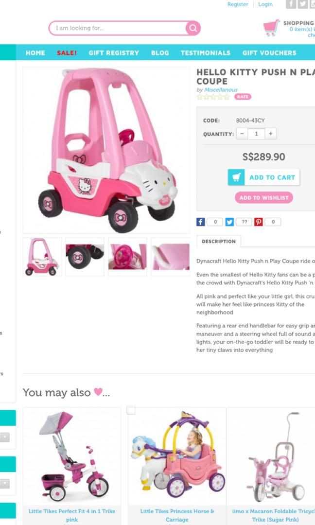 hello kitty coupe car