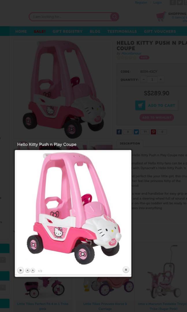 hello kitty coupe car